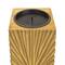 CosmoLiving by Cosmopolitan Gold MDF Contemporary Candle Holder, 12" x 10" x 8"